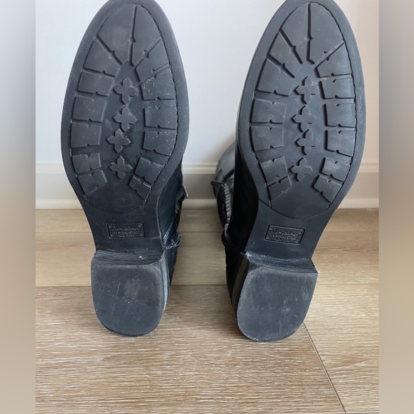 Sam Edelman Patton Black Leather Riding Knee Boot Size 9 - Picture 5 of 12